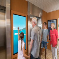 O.C.E.A.N. Compass - Family with Interactive Portal at Elevator Bank